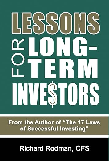 The front cover of Lessons for Long-Term Investors by Richard Rodman